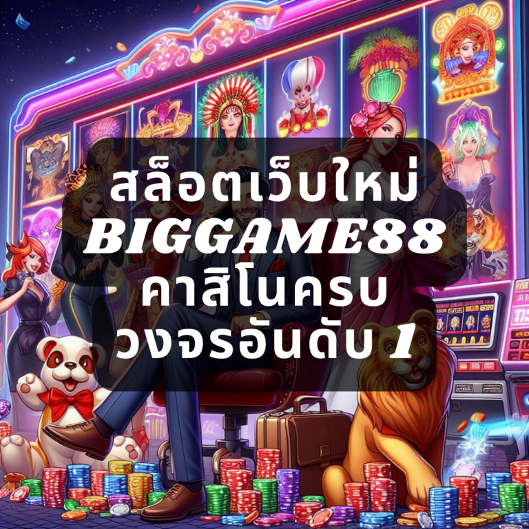 สล็อตเว็บใหม่ BIGGAME88 คาสิโนครบวงจรอันดับ 1